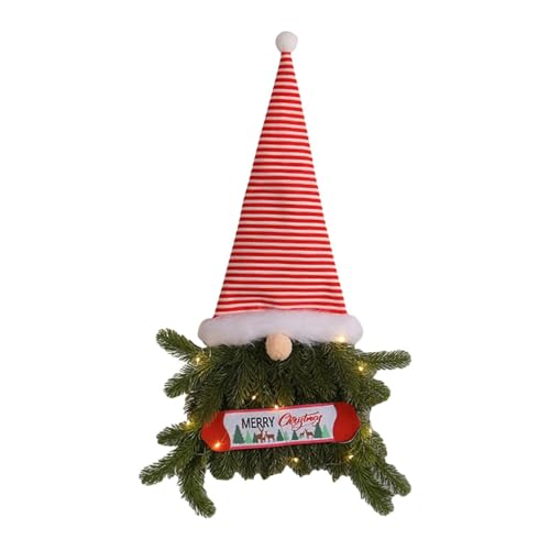 YBNKKUXKN Weihnachtszwerg-Kranz, 74 cm, Weihnachtszwerg, Weihnachtskranz for Aufhängen, künstlicher Kranz for Tür, Wand, Fenster, Kamindekoration YBNKKUXKN Weihnachtszwerg-Kranz, 74 cm, Weihnachtszwerg, Weihnachtskranz for Aufhängen, künstlicher Kranz for Tür, Wand, Fenster, Kamindekoration von YBNKKUXKN