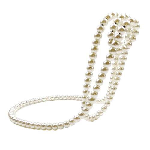 YBNKKUXKN Weinregal Perlenkette, schwimmendes Weinregal, Weinpräsentationsregal for die Schreibtischdekoration, Heimdekoration, Persönlichkeitsornamente, geeignet for Frauen Weinregale(Blanc) von YBNKKUXKN