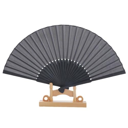 YBNKKUXKN handventilatoren 2er-Pack 21 cm schwarzer Faltfächer Kung-Fu-Fan Schlagfächer Kampfsport-Performance-Requisiten Foto-Requisiten Compatible with die Wanddekoration von YBNKKUXKN