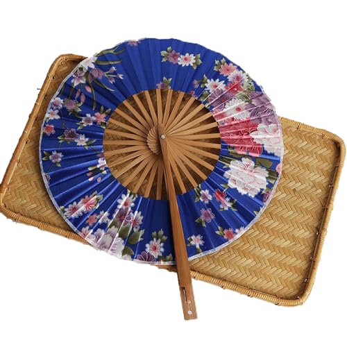YBNKKUXKN handventilatoren Bambus Faltfächer Windmühlenfächer Runder Taschenfächer Tanzparty Dekoration Geschenk Hochzeit Handheld(Color2) von YBNKKUXKN