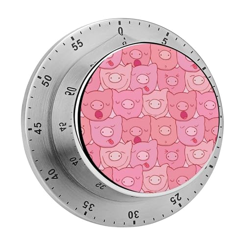 Küchentimer Cartoon Schwein Countdown Magnetischer Timer Küchenuhr Für Kochen Sport Studieren 8cm von YBQLNP