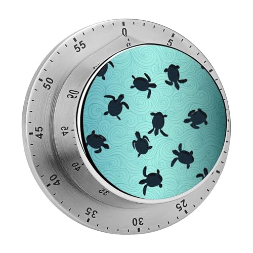 Magnetischer Countdown Schildkröte Küchentimer Stoppuhr Timer Kurzzeitwecker Für Kochen Backen Küche 8cm von YBQLNP