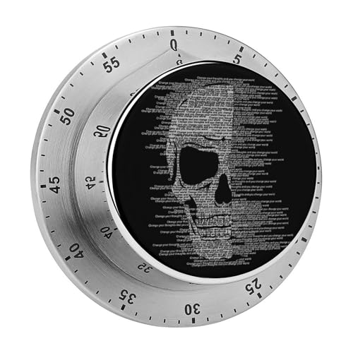 Magnetischer Timer Buchstaben Totenkopf Küchentimer Countdown Countup Timer Für Klass Kochen Lernen 8cm von YBQLNP