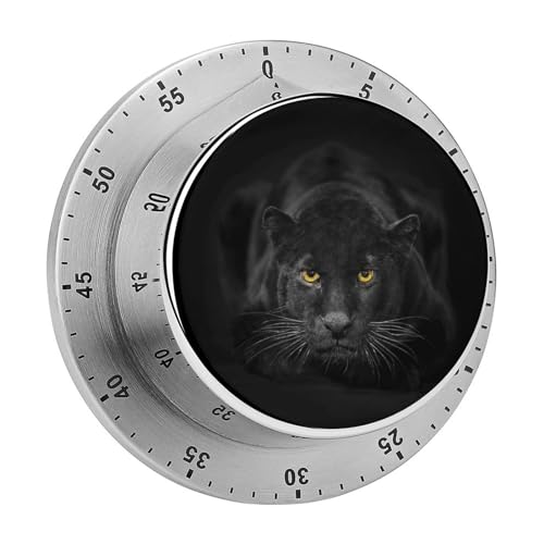 Magnetischer Timer Panther Küchentimer Countdown Countup Timer Für Klass Kochen Lernen 8cm von YBQLNP