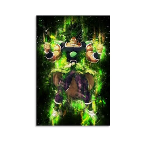 YBRAVO Broly Anime Poster Dekorative Malerei Leinwand Wandkunst Wohnzimmer Poster Schlafzimmer Malerei,Wandkunst Bilddruck Moderne Familienzimmer Dekor 24x36inch(60x90cm) von YBRAVO