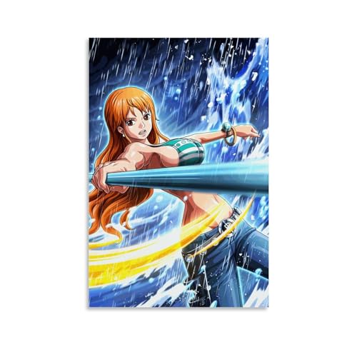 YBRAVO Comic Nami Poster Dekorative Malerei Leinwand Wandkunst Wohnzimmer Poster Schlafzimmer Malerei,Wandkunst Bilddruck Moderne Familienzimmer Dekor 24x36inch(60x90cm) von YBRAVO