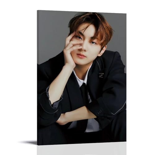 YBRAVO Enhypen Jungwon Poster Dekorative Malerei Leinwand Wandkunst Wohnzimmer Poster Schlafzimmer Malerei,Wandkunst Bilddruck Moderne Familienzimmer Dekor 12x18inch(30x45cm) von YBRAVO