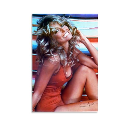 YBRAVO Farrah Fawcett Poster Dekorative Malerei Leinwand Wandkunst Wohnzimmer Poster Schlafzimmer Malerei,Wandkunst Bilddruck Moderne Familienzimmer Dekor 20x30inch(50x75cm) von YBRAVO