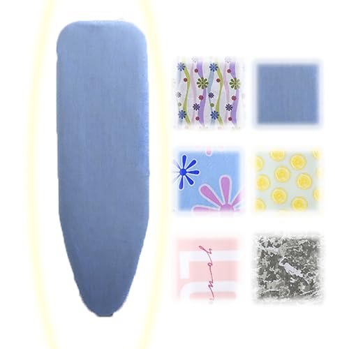 YCBTPS Baumwolle Bezug Für Dampfbügeleisen Ersatz Bügelbrett Bezug 95x30cm Bügelbezug Zum Bügeln Ohne Falte, Standardgröße Bügeltischbezug Verstellbarer(Blue) von YCBTPS