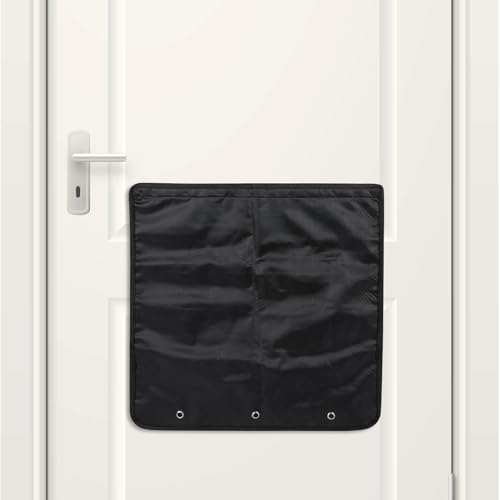 Briefkastenfänger, Briefschlitz Abdeckung für Tür 50 × 50 cm Postfänger Keine Bohrungen Hundesicherer Briefkastenhalter Postfängertasche für Briefe und kleine Pakete (Schwarz) von YCBTREE