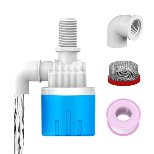 Schwimmerventil für Wassertanks, Wasserstandskontrollventil Automatische Wasserstandskontrolle 1/2'' 3/4'' Schwimmerschalter für Fischteiche Viehtränken Bewässerungssystem (3/4 Zoll Oberanschluss) von YCBTREE