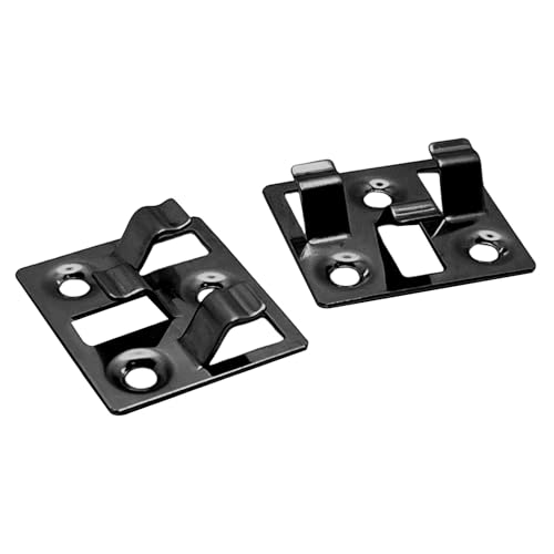 WPC Terrassendielen Clips,100 Stück Edelstahl Terrassenclips Terrassenbefestigung Stahl Clips Versteckte Abstandhalter für WPC BPC Terrassendielen (Schwarz, Spalt 3mm Höhe 7mm(Type B)) WPC Terrassendielen Clips,100 Stück Edelstahl Terrassenclips Terrassenbefestigung Stahl Clips Versteckte Abstandhalter für WPC BPC Terrassendielen (Schwarz, Spalt 3mm Höhe 7mm(Type B)) von YCBTREE