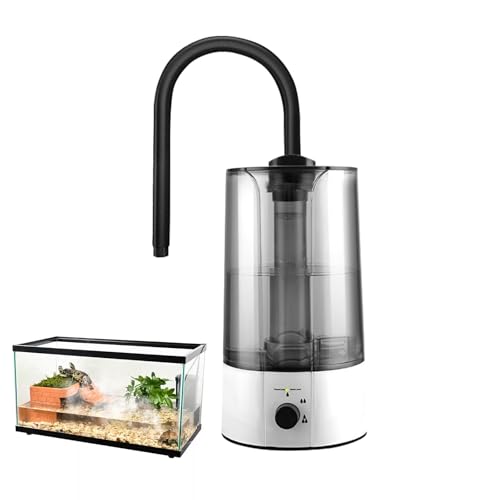 YCBTREE Reptilien Luftbefeuchter mit 4L Wassertank, Nebelgerät mit Ausziehbarem Rohr und Trockenlaufschutz, Ultraleiser Luftbefeuchter für Reptilien, Amphibien und Feuchtigkeitspflanzen YCBTREE Reptilien Luftbefeuchter mit 4L Wassertank, Nebelgerät mit Ausziehbarem Rohr und Trockenlaufschutz, Ultraleiser Luftbefeuchter für Reptilien, Amphibien und Feuchtigkeitspflanzen von YCBTREE