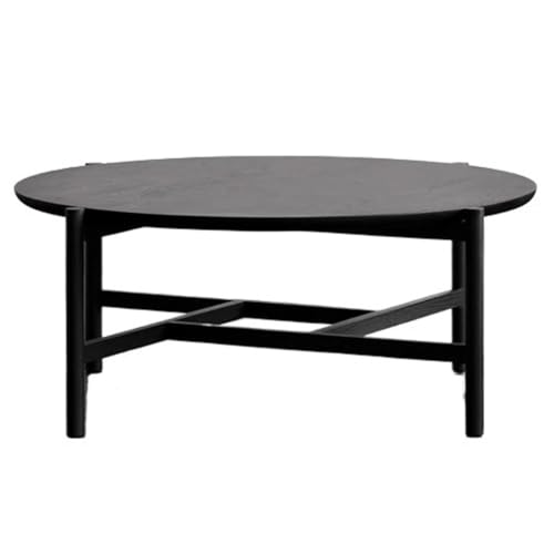 Beistelltisch Sofa Couchtisch Kleine Wohnung Wohnzimmer Beistelltisch Home Holz Runder Beistelltisch Runder Beistelltisch Runder Niedriger Tisch Wohnzimmer Couchtisch(100cm) von YCCHAH