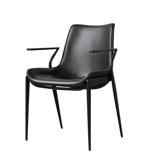 Büromöbel Esszimmerstuhl mit Armlehnen, großer Restaurantstuhl mit Rückenlehne, Leder Bürostuhl Bürostühle Für Heimbüros(C) von YCCHAH