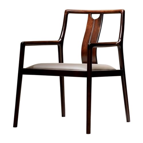 Büromöbel Massivholz Lesestuhl, Polsterstuhl Esszimmerstuhl, Bürostuhl mit gebogener Rückenlehne, kann in Büros, Wohnzimmern, Schlafzimmern usw. verwendet werden. Bürostühle Für Home Office von YCCHAH