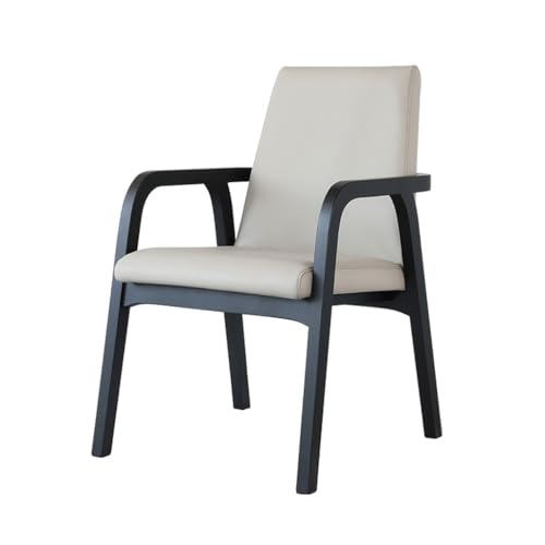 Büromöbel Moderner Esszimmerstuhl aus der Mitte des Jahrhunderts Massivholz Küchenstuhl mit Polsterung und Rückenlehne Bürostuhl Abmessungen: 21 Zoll Bürostühle Für Heimbüros(B) von YCCHAH