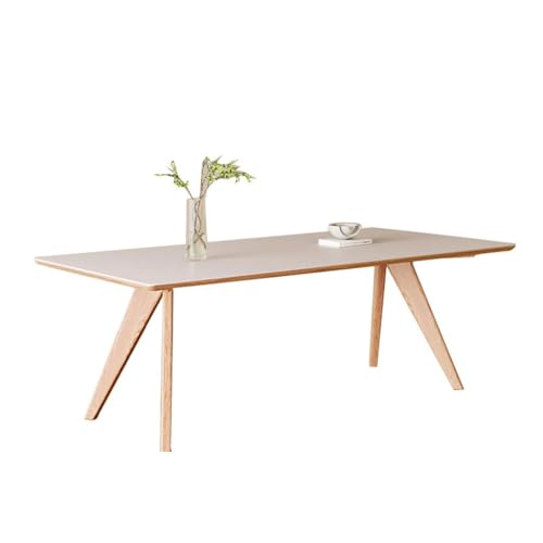 Esstisch Einfache Moderne Esstisch Tab Aus Massivholz Mit Felsbrettern Im Blockhausstil, Heimstudientisch, Teetisch Wohnzimmertisch Esstisch Einfache Moderne Esstisch Tab Aus Massivholz Mit Felsbrettern Im Blockhausstil, Heimstudientisch, Teetisch Wohnzimmertisch von YCCHAH