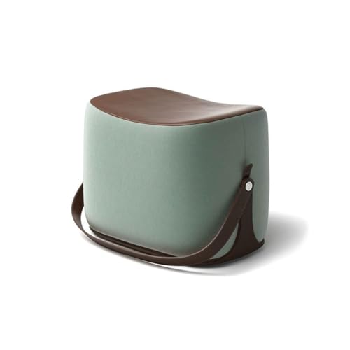Fußhocker Hauseingang Schuhwechselhocker Weiche Tasche Niedriger Hocker Wohnzimmer Sofa Hocker mit tragbarGröße: 17 Zoll Eingangsbank(B) von YCCHAH
