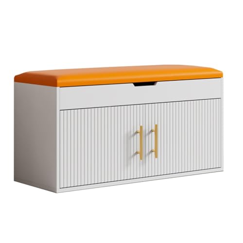 Fußhocker Haushalt Eingang Schuhschrank Ein Stuhl Hocker für Schuhe Hocker Einfache Moderne Schuhe Hocker Einstieg Lagerung Schuhschrank Eingangsbank(B,L 90cm) von YCCHAH