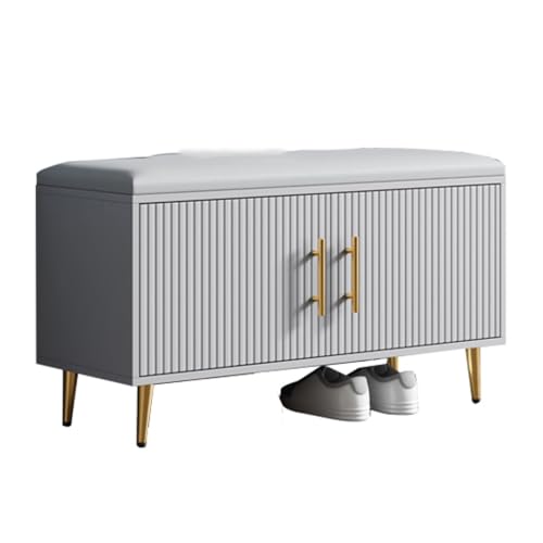 Fußhocker Haushalt Schuhschrank Haustür Wechseln Schuhhocker Integrierte Schranktür Schuhhocker kann auf dem Schuhregal sitzen Eingangsbank(A,M 80cm) von YCCHAH
