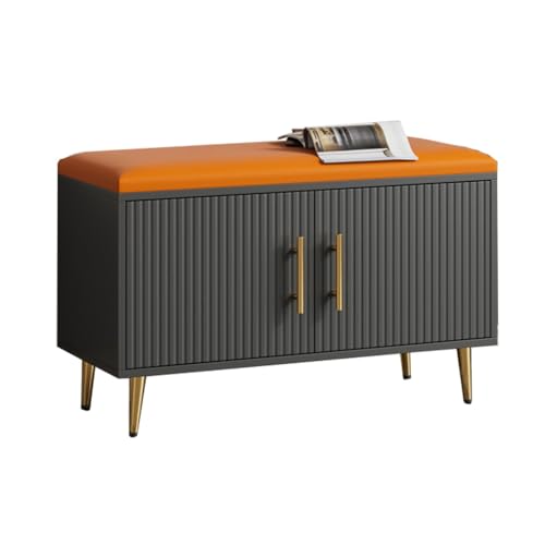 Fußhocker Haushalt Schuhschrank Haustür Wechseln Schuhhocker Integrierte Schranktür Schuhhocker kann auf dem Schuhregal sitzen Eingangsbank(B,S 60cm) von YCCHAH