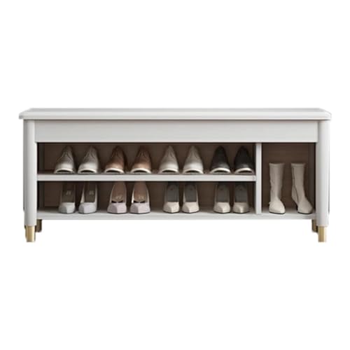 Fußhocker Haushalt Schuhschrank Integrierter Stauraum Schuhwechselhocker Eingangstür Kann Veranda lange Hocker sitzen Eingangsbank(B,120cm) von YCCHAH