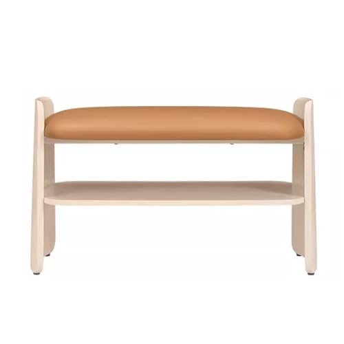 Fußhocker Schuhwechselhocker Haustür Schuhschrank Sitzhocker Eine weiche Verpackung Langer Hocker Home Schuhregal kann sitzen Eingangsbank(A,S 80cm) von YCCHAH