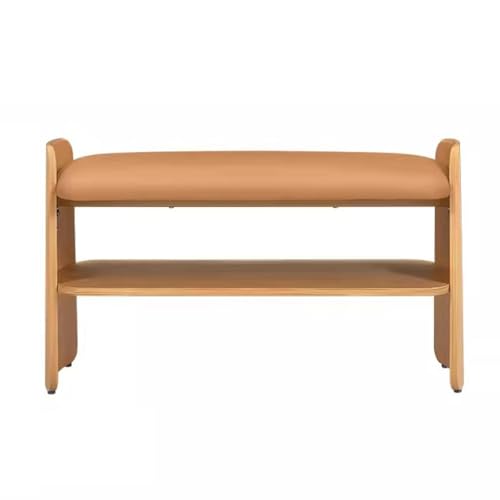 Fußhocker Schuhwechselhocker Haustür Schuhschrank Sitzhocker Eine weiche Verpackung Langer Hocker Home Schuhregal kann sitzen Eingangsbank(B,S 80cm) von YCCHAH