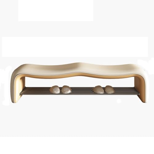 Fußhocker Schuhwechselhocker Haustür Trageschuhhocker Haushalt Hocker Garderobe Sofa Hocker gegen die Wand Sofa Eingangsbank(L 140cm) von YCCHAH