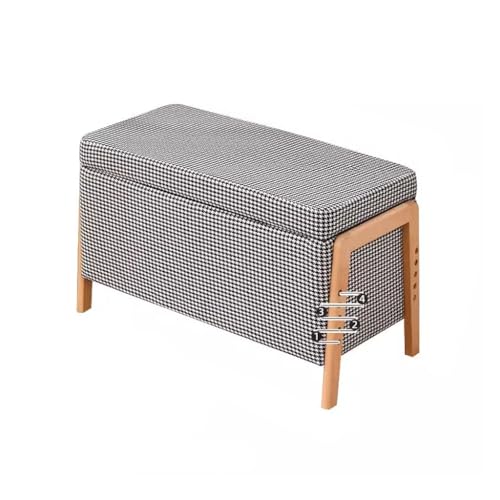 Fußhocker Weiche Tasche Schuhbank Haushaltssofa Sofa Schlafsofa Endhocker Schlafzimmer Einfache Lagerung Hocker Eingangsbank(A,L120cm) von YCCHAH