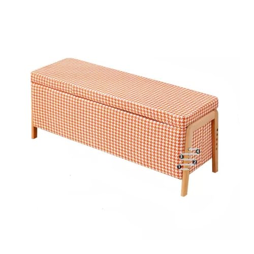 Fußhocker Weiche Tasche Schuhbank Haushaltssofa Sofa Schlafsofa Endhocker Schlafzimmer Einfache Lagerung Hocker Eingangsbank(B,L120cm) von YCCHAH