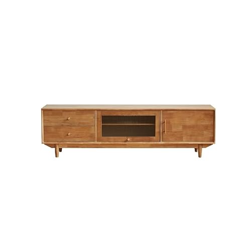 YCCHAH Moderne TV-Ständer 180 x 40 x 51,7 cm, ländliches Unterhaltungszentrum aus Massivholz, Bodenaufbewahrungsschrank for das Wohnzimmer zu Hause, Aufbewahrungstisch TV-Schrank Fürs Wohnzimmer YCCHAH Moderne TV-Ständer 180 x 40 x 51,7 cm, ländliches Unterhaltungszentrum aus Massivholz, Bodenaufbewahrungsschrank for das Wohnzimmer zu Hause, Aufbewahrungstisch TV-Schrank Fürs Wohnzimmer von YCCHAH