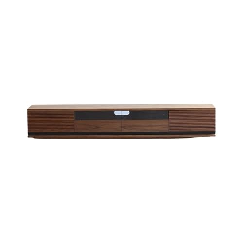 YCCHAH Moderne TV-Ständer 200x40x30cm Nussbaum Massivholz Wohnzimmer Aufbewahrungstisch, Bodenaufbewahrungsschrank, einfache Möbel TV-Schrank Fürs Wohnzimmer von YCCHAH