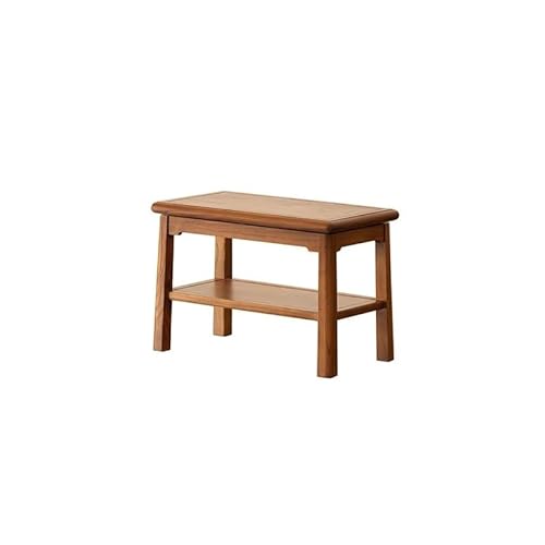 YCCHAH Schuhwechselhocker Schuhbank aus Holz for den Eingangsbereich, Tür, Haushalt, mehrschichtiges Schuhregal, Wohnzimmer, Veranda, Schuhbank Eingangshocker(A-60x32x40cm) von YCCHAH