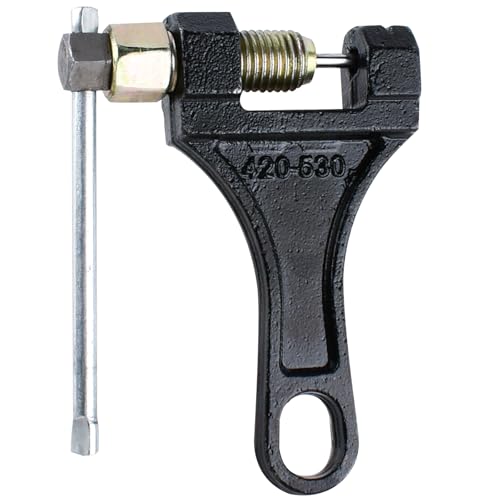 YCCOKJJ Kettentrenner Motorrad Kettenbrecher Schwarz Kettenwerkzeug Kettenentfernung für #420 428 520 525 528 530 Motorrad UTV ATV Bike Roller Fahrrad Traktor Zum Trennen von Kettengliedern Schnell von YCCOKJJ