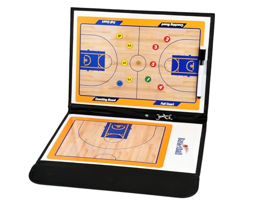 YCConcept Magnetisches Basketball-Coaching-Tafel, Trainer-Klemmbrett, taktisches Brett mit trocken abwischbarer Oberfläche, tragbares Strategie-Trainerbrett von YCConcept
