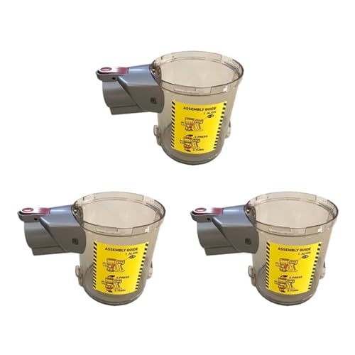 3X Vakuum Staub Bin Container, Kompatibel For Supersonics Supersonics 2,0 Iroom CV100, Staubsauger Unverzichtbar Haushalt von YCDDJJPCV