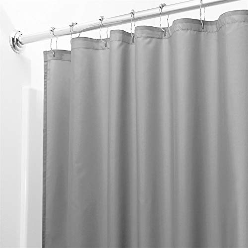 YCDZ Duschvorhang, dekorativer Badezimmervorhang mit Muster, wasserdicht, schimmelfest, modisch, 100 % Polyesterfaser, maschinenwaschbar (hellgrau, 180 x 220 cm) von YCDZ