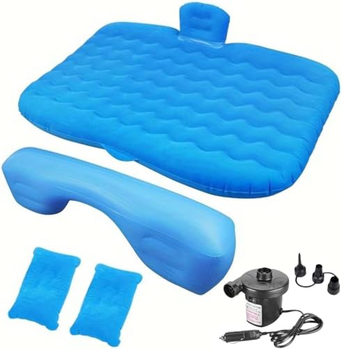 YCFZNB Auto Bett Luftmatratze Outdoor, Auto Matratze,Matratze Für Auto Luftmatratze, Ausgestattet mit Einer Schnellpumpe, Für Opel Corsa A B C D E F 1993-2021.,Blue von YCFZNB