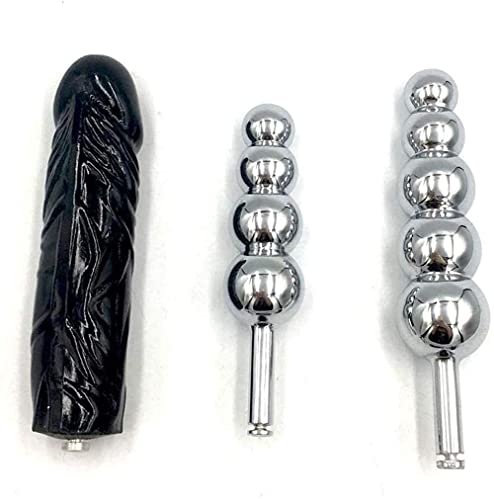 YCGLX Keuschheitsgürtel Zubehör Plug Penis Dildo Edelstahl Metall Anal Butt Plug mit 4 Kugeln oder 5 Kugeln Analkugeln Sexspielzeug für Frauen Männer-A(A) von YCGLX