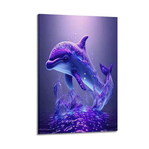 YCGYMX Tier-Poster, magischer Delfin, dekoratives Gemälde, Leinwand, Wandposter und Kunstdruck, moderne Familienschlafzimmer-Dekoration, Poster, 20 x 30 cm YCGYMX Tier-Poster, magischer Delfin, dekoratives Gemälde, Leinwand, Wandposter und Kunstdruck, moderne Familienschlafzimmer-Dekoration, Poster, 20 x 30 cm von YCGYMX