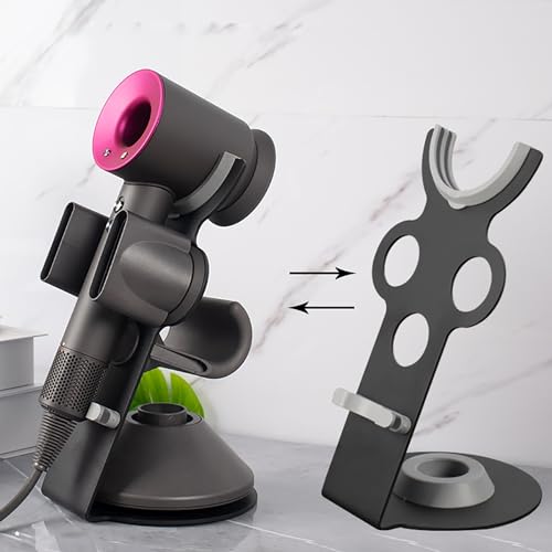 YCHF Supersonic Haartrockner-Halter für Dyson, Föhn-Halter, Haartrockner-Halter für Dyson Supersonic, Halterung aus Aluminiumlegierung, Badezimmer-Organizer, Größe: 27,5 cm x 14 cm x 16,4 cm (grau) YCHF Supersonic Haartrockner-Halter für Dyson, Föhn-Halter, Haartrockner-Halter für Dyson Supersonic, Halterung aus Aluminiumlegierung, Badezimmer-Organizer, Größe: 27,5 cm x 14 cm x 16,4 cm (grau) von YCHF
