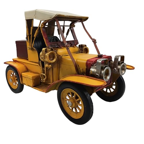 YCHTEWY Klassisches Gelbes Vintage-Auto-Modell - Sammlerfahrzeug aus Metall - Einzigartige Mischung aus Rustikal und Bauernhaus für Dekoration YCHTEWY Klassisches Gelbes Vintage-Auto-Modell - Sammlerfahrzeug aus Metall - Einzigartige Mischung aus Rustikal und Bauernhaus für Dekoration von YCHTEWY