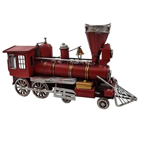 YCHTEWY Metallmodelllokomotive, klassische Lokomotive, Sammlerstück, Modelleisenbahn, klassische Heimdekoration, Metalllokomotive, Weihnachtsdekoration, einzigartige Vintage-Tischdekoration. (D) von YCHTEWY