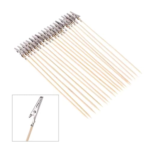 Packung Von 20 Holz Und Metallmalereiständer Alligatoren Clipmodellmale Clip Und Ständer Zum Handwerk Und Dekorieren von YCHUCH