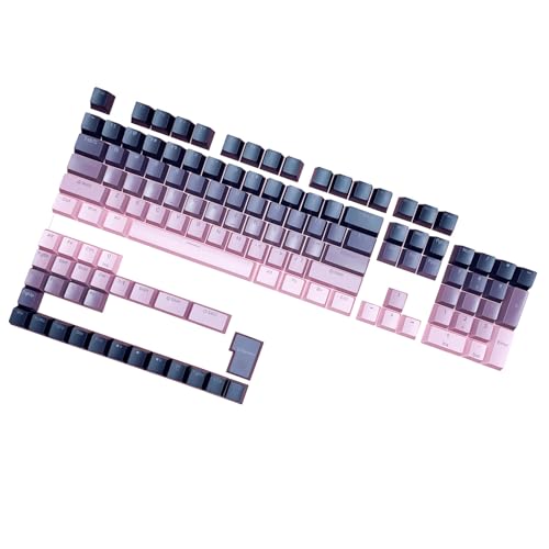 YCHUCH OEM Height Keycaps, Front Printed Double Shot Shining Through Gradients Black Keycaps for Mechanical YCHUCH OEM Height Keycaps, Front Printed Double Shot Shining Through Gradients Black Keycaps for Mechanical von YCHUCH