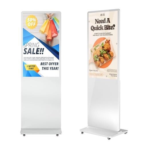 YCKJNB 43 Zoll Digitaler Kundenstopper, LCD Werbedisplay Digital, Digital Signage Display, Geeignet für Einkaufszentren, Restaurants und Aller Geschäften, Weiß YCKJNB 43 Zoll Digitaler Kundenstopper, LCD Werbedisplay Digital, Digital Signage Display, Geeignet für Einkaufszentren, Restaurants und Aller Geschäften, Weiß von YCKJNB