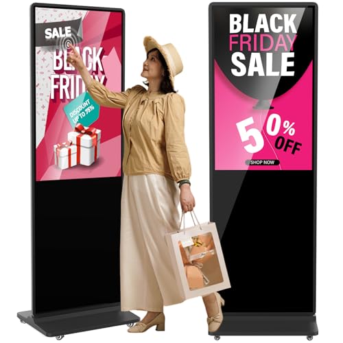 YCKJNB 43 Zoll Touchscreen Digitaler Kundenstopper, LCD Werbedisplay Digital, Digital Signage Display, Schwarz YCKJNB 43 Zoll Touchscreen Digitaler Kundenstopper, LCD Werbedisplay Digital, Digital Signage Display, Schwarz von YCKJNB