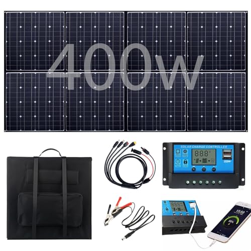 Faltbares Solarpanel 400w, 36V/23% Effizienz Solar Panel mit IP67 Wasserdicht für Tragbare Solargeneratoren RV Batterie Boot Wohnwagen Balkon Garten Camping Faltbares Solarpanel 400w, 36V/23% Effizienz Solar Panel mit IP67 Wasserdicht für Tragbare Solargeneratoren RV Batterie Boot Wohnwagen Balkon Garten Camping von YCKJXSMA